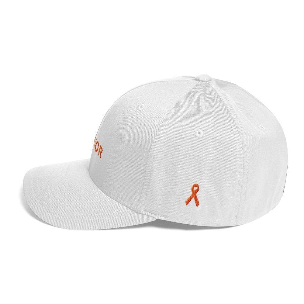 MS Awareness Hat with Warrior & Orange Ribbon on the Side