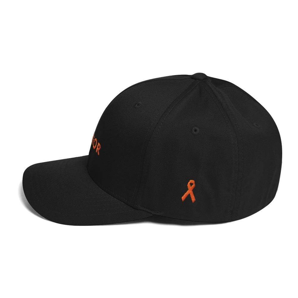 MS Awareness Hat with Warrior & Orange Ribbon on the Side