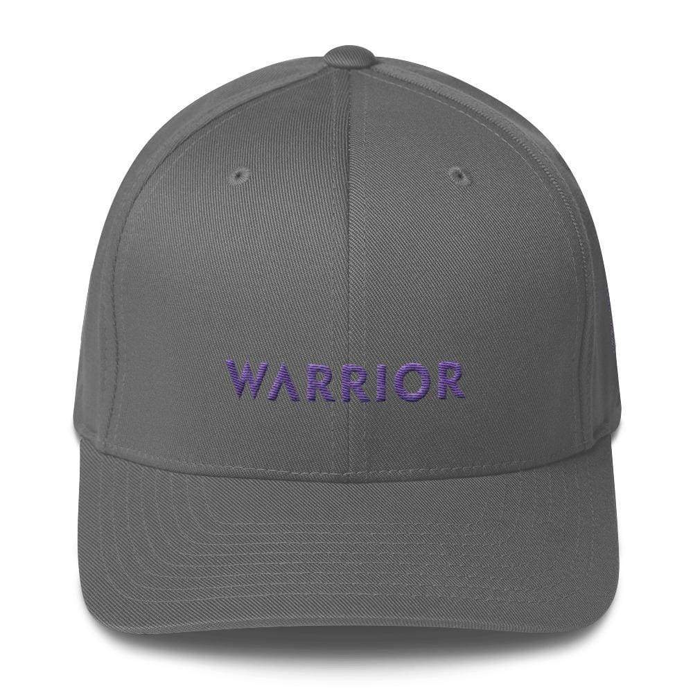 Warrior & Purple Ribbon Twill Fitted Hat