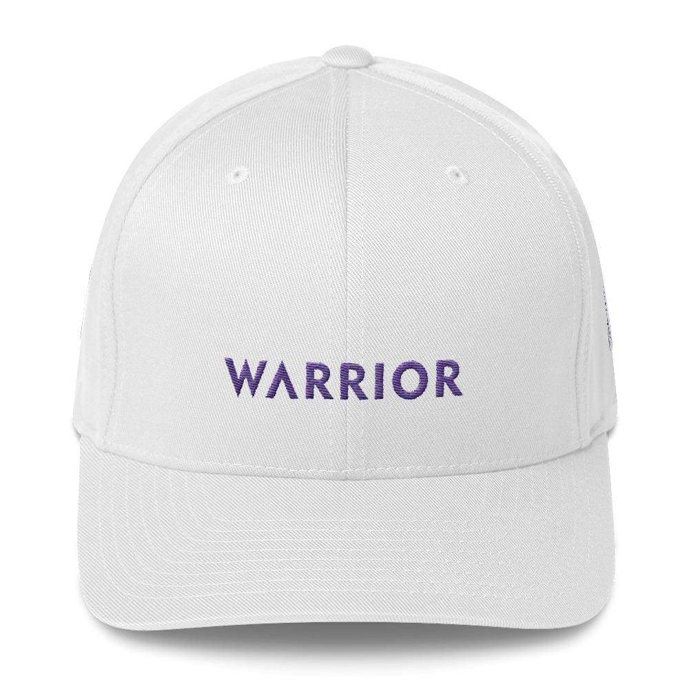 Warrior & Purple Ribbon Twill Fitted Hat