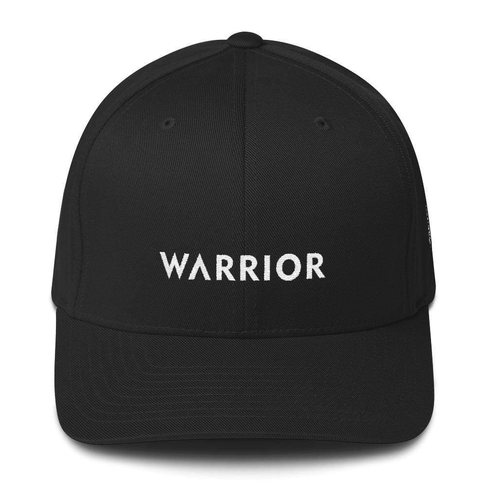 Warrior & White Ribbon Fitted Fitted Hat