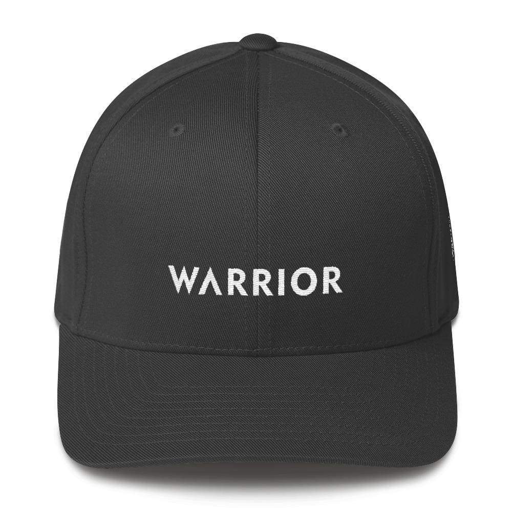 Warrior & White Ribbon Fitted Fitted Hat