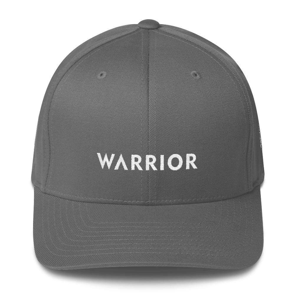 Warrior & White Ribbon Fitted Fitted Hat